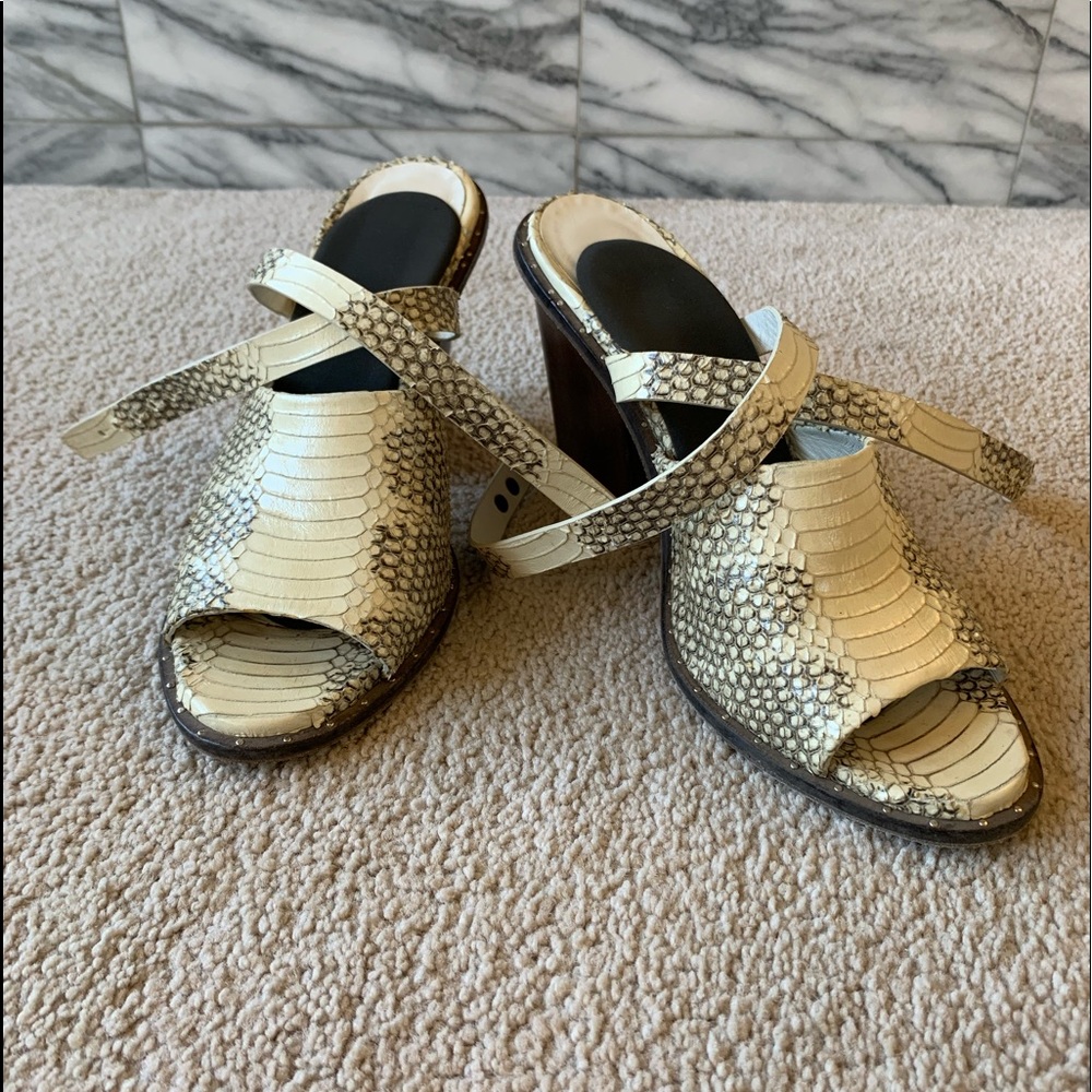 Freda Salvador snakeskin sandals, very good condition